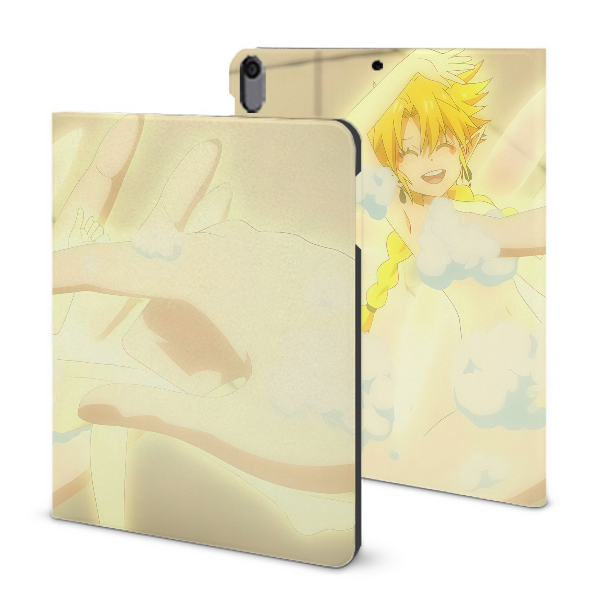 （画像用） 転スラ Regarding Reincarnated to Slime IPad ケース ブック型 PUレザー TPU 耐衝撃 軽量 薄型 ペン収納なし 全面保護 IPad 各モデル対応